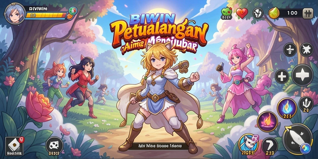 Tampilan gameplay Anime yang menakjubkan dalam BIWIN.