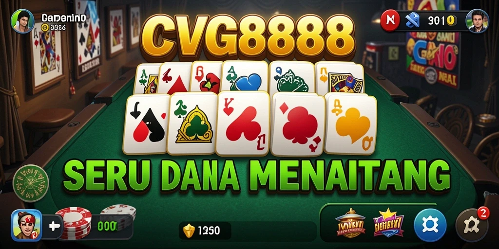 Screenshot gameplay <strong>CVG8888</strong> menampilkan pertarungan seru dalam permainan Domino.