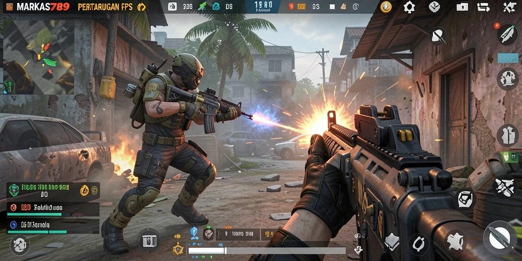 Tampilan gameplay seru dan menantang di MARKAS789.
